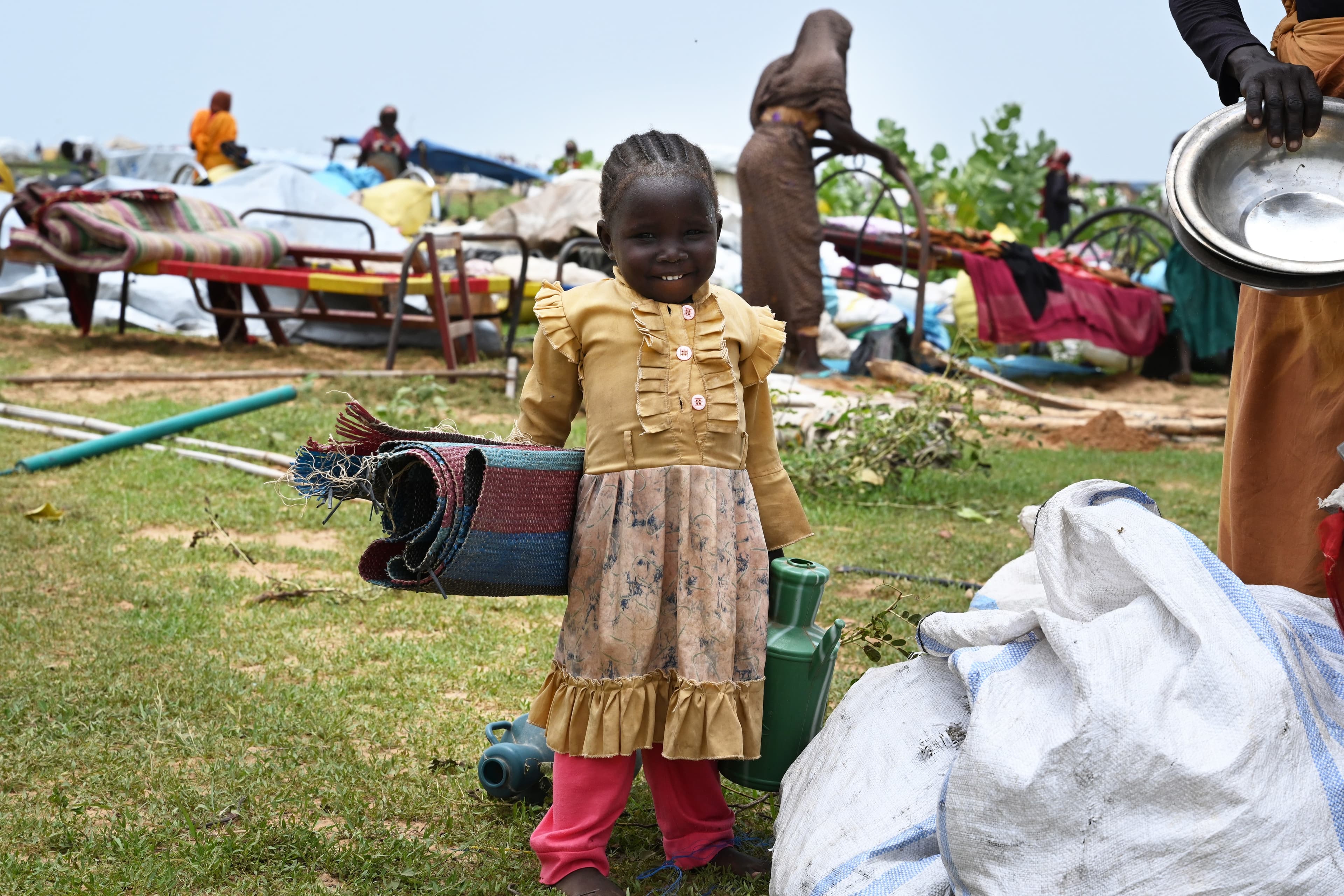 Barn i flyktingboende - Chad / Sudan 2023