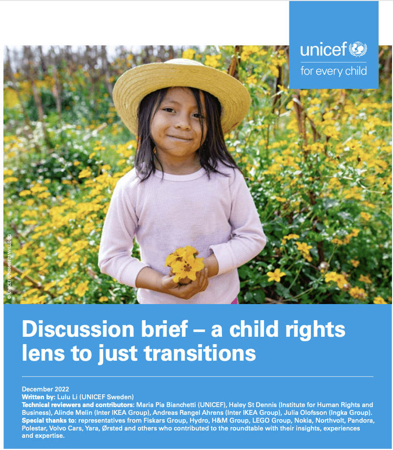 a child rights lens to just transitions - omslag