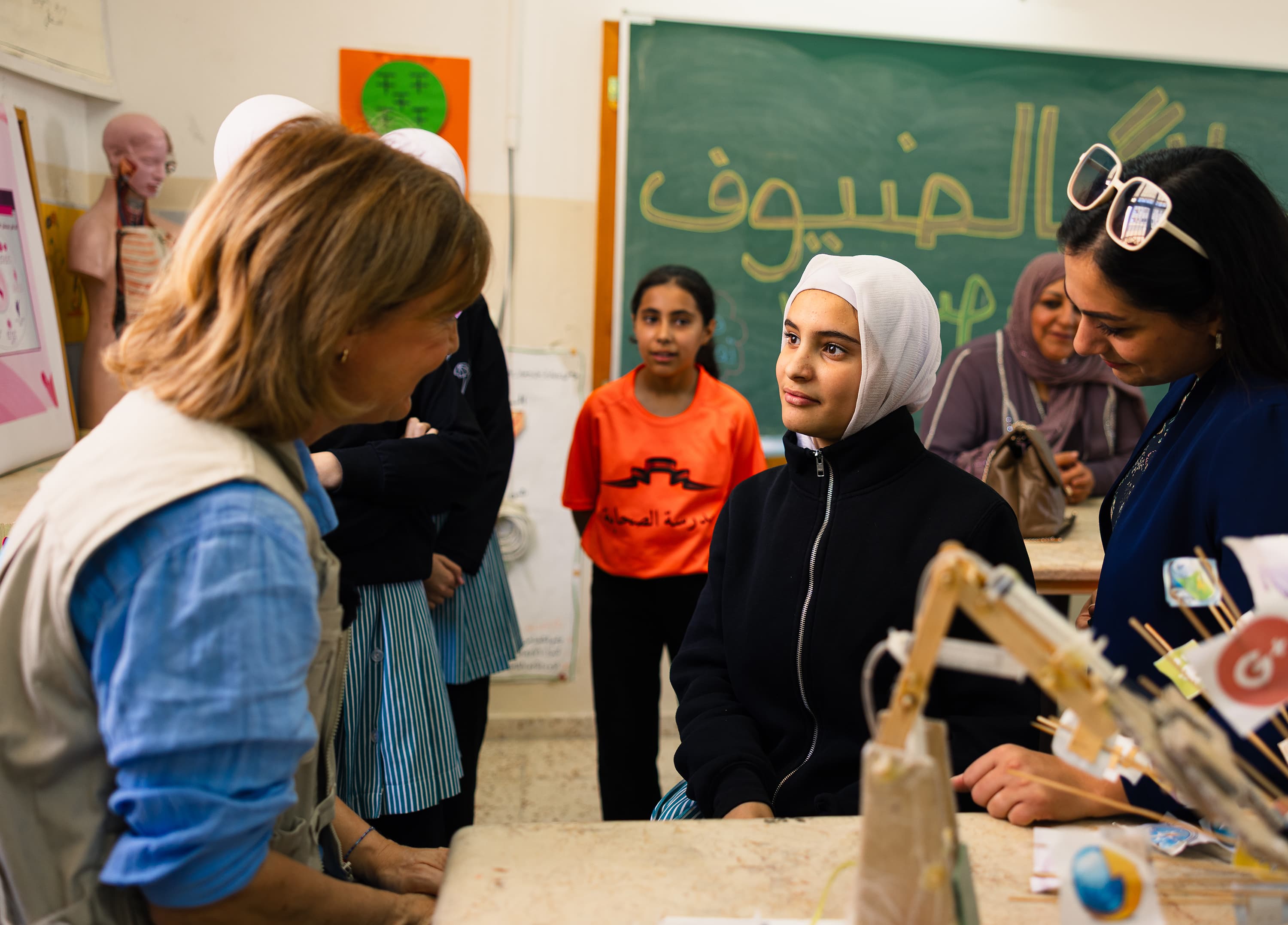 Pernilla Baralt besök på skola – Västbanken 2025